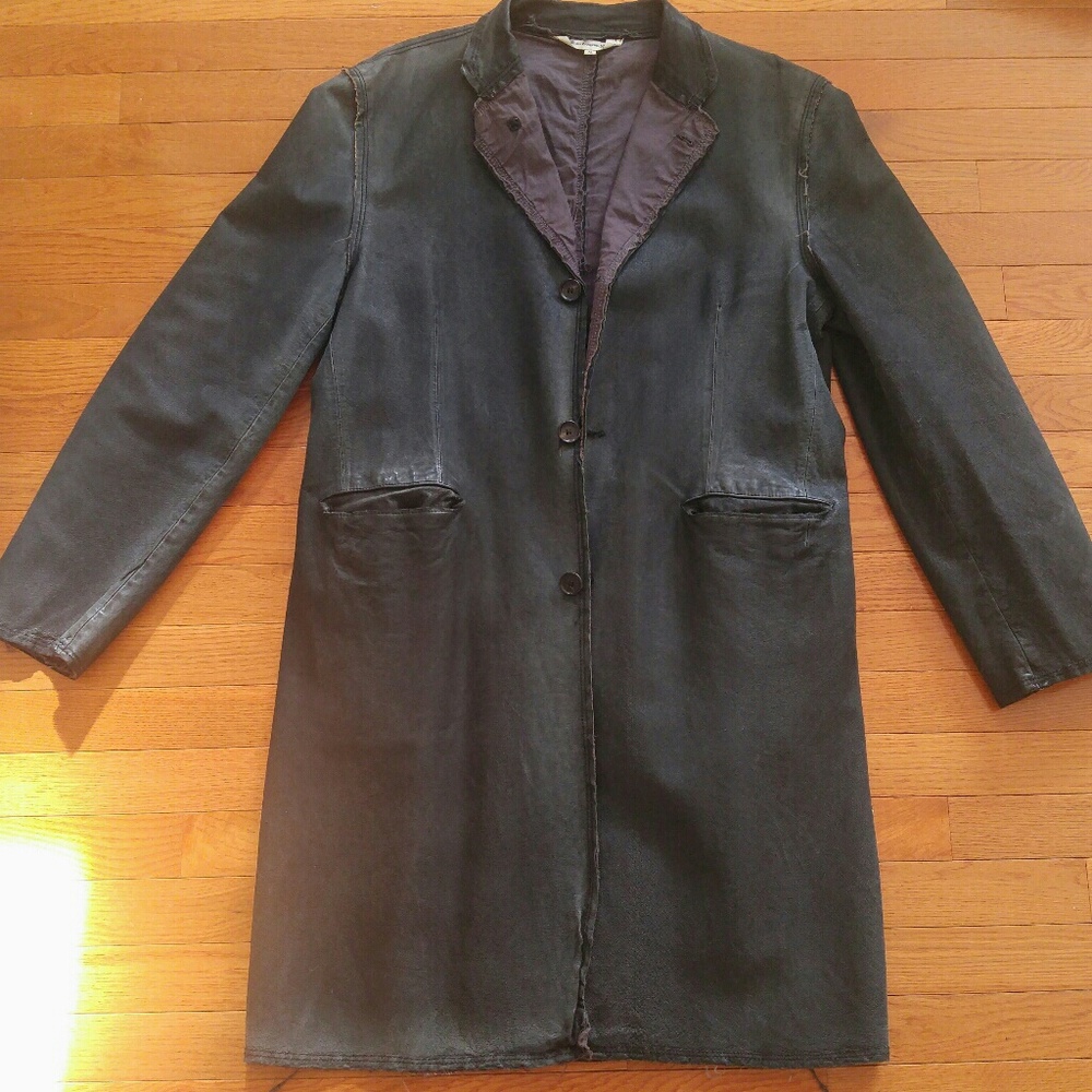 Comme des garcons leather Shirt Jacket, M. 